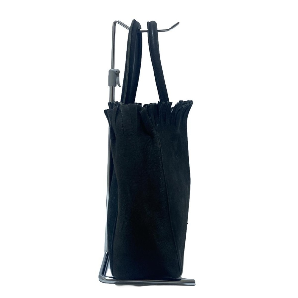 Salvatore Ferragamo Fringe Leather Tote Bag Black - Picture 2 of 15